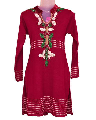 Woolen Ladies Kurti at best price in New Delhi by Creative India Kurti  Palace | ID: 13082501297